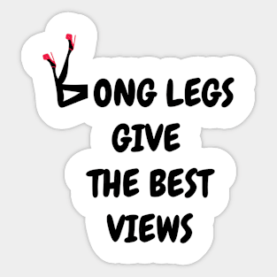 Long Legs Give the best vie red shoes Sticker